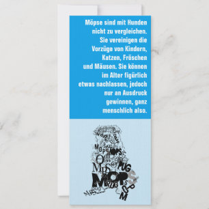 Cartes d'invitation Chien Carlin