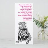 Cartes d'invitation Chien Carlin (Debout devant)