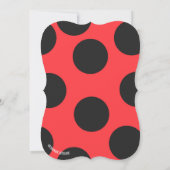 Cartes d'invitation coccinelle (Dos)