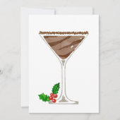 Cartes d'invitation Cocktail Martini au Chocolat (Devant)