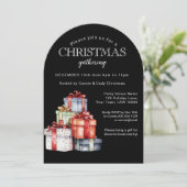 Cartes d'invitation colorées pour fête de Noël (Debout devant)