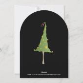 Cartes d'invitation colorées pour fête de Noël (Dos)