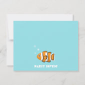 Cartes d'invitation colorées pour une fête d'anniv (Dos)