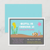 Cartes d'invitation colorées pour une fête d'anniv (Devant / Derrière)