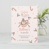 Cartes d'invitation Cookies et Cocoa Hiver (Debout devant)