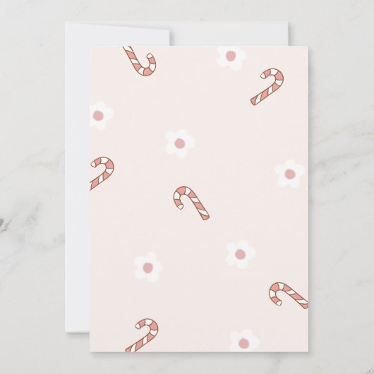 Cartes d'invitation Cookies et Cocoa Hiver (Dos)