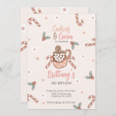 Cartes d'invitation Cookies et Cocoa Hiver (Devant / Derrière)