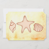 Cartes d'invitation Coquillages de Plage (Devant)
