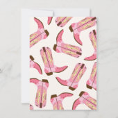 Cartes d'invitation Cowgirl Western pour enterreme (Dos)