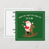 Cartes d'invitation créatives pour une fête de Noë (Devant / Derrière)