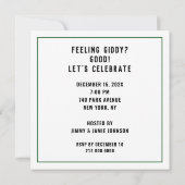 Cartes d'invitation créatives pour une fête de Noë (Dos)
