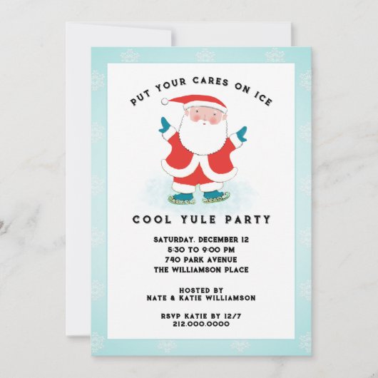 Cartes d'invitation créatives pour une fête de vac (Devant)