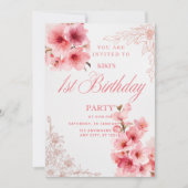 Cartes d'invitation d'anniversaire (Devant)