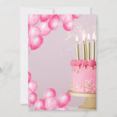 Cartes d'invitation d'anniversaire  (Dos)