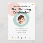 Cartes d'invitation d'anniversaire (Devant)
