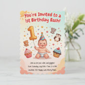 Cartes d'invitation d'anniversaire (Debout devant)