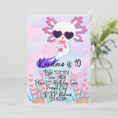 Cartes d'invitation d'anniversaire (Debout devant)