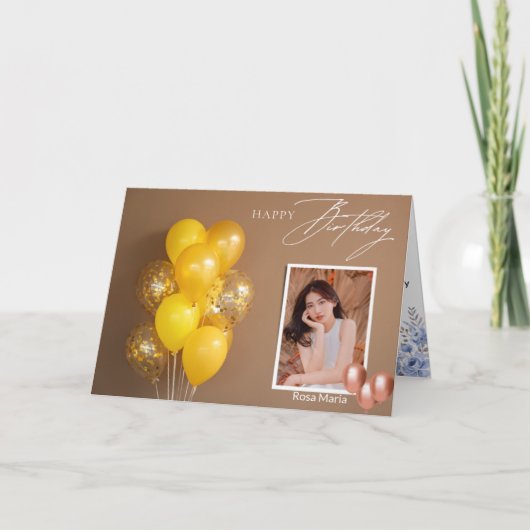 Cartes d'invitation d'anniversaire (Devant)