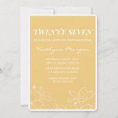 Cartes d'invitation d'anniversaire 27 ans modernes (Devant)