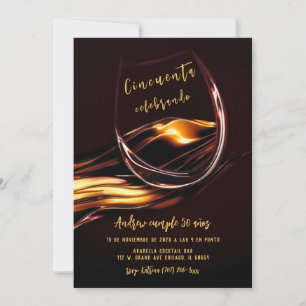 Cartes d'invitation d'anniversaire 50 ans pour hom