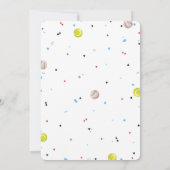 Cartes d'invitation d'anniversaire All Star Sport (Dos)