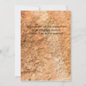 Cartes d'invitation d'anniversaire avec fossile de (Dos)
