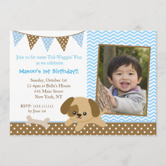 Cartes d'invitation d'anniversaire avec photo de c
