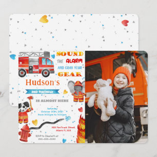 Cartes d'invitation d'anniversaire avec photo de c