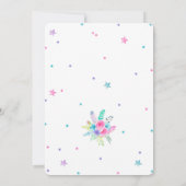 Cartes d'invitation d'anniversaire ballon à air (Dos)