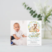 Cartes d'invitation d'anniversaire Budget Wild One (Debout devant)