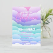 Cartes d'invitation d'anniversaire Cloud 9 Arc-en- (Debout devant)