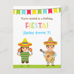 Cartes d'invitation d'anniversaire colorées pour e