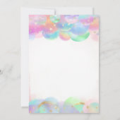 Cartes d'invitation d'anniversaire conjoint avec b (Dos)