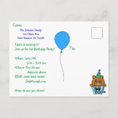 Cartes d'invitation d'anniversaire Cupcake Créatur (Dos)