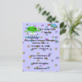 Cartes d'invitation d'anniversaire d'alien ultra m (Debout devant)