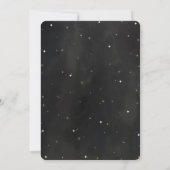 Cartes d'invitation d'anniversaire dans l'espace m (Dos)
