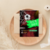 Cartes d'invitation d'anniversaire de football,Inv