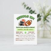 Cartes d'invitation d'anniversaire de football pou (Debout devant)