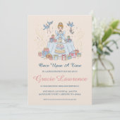 Cartes d'invitation d'anniversaire de la princesse (Debout devant)