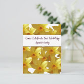 Cartes d'invitation d'anniversaire de mariage avec (Debout devant)