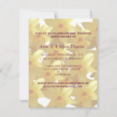 Cartes d'invitation d'anniversaire de mariage avec (Dos)