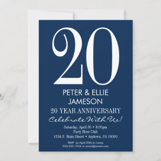 Cartes d'invitation d'anniversaire de mariage mode