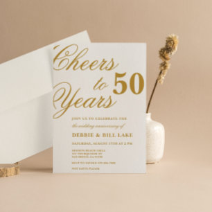 Cartes d'invitation d'anniversaire de mariage pour