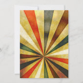 Cartes d'invitation d'anniversaire de style typogr (Dos)