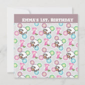 Cartes d'invitation d'anniversaire d'Emma (Devant)