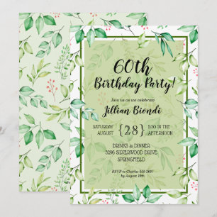 Cartes d'invitation d'anniversaire élégantes à l'a