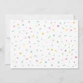 Cartes d'invitation d'anniversaire Festive Cupcake (Dos)