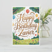 Cartes d'invitation d'anniversaire 🎉 – Fête perso (Debout devant)