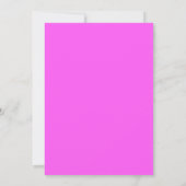 Cartes d'invitation d'anniversaire Licorne Arc-en- (Dos)