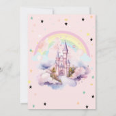 Cartes d'invitation d'anniversaire Magical Castle (Dos)